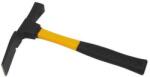 TopTrade kőműveskalapács, üvegszálas nyéllel, gumírozott fogantyúval, szögkihúzóval, 600 g