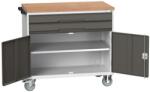 bott Verso mobil íróasztal fiókokkal, 98 x 105 x 60 cm, 2 fiók, szekrény, multiplex, szürke-antracit