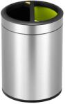 EKO Round Open Top Bin szemetes, 5+5 l, EKO, matt rozsdamentes acél