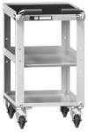 POLAK Műhelykocsi ZL, 3 polcos, 785 x 442 x 600 mm, szürke