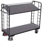 Cordes Magas polcos kocsi fogantyúval és ferde polcokkal, 2 polc, 123, 5 x 151 x 55 cm, szürke