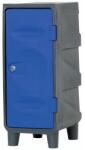 EMP Műanyag öltözőszekrény EMP, lábakon, 1 rész, kék