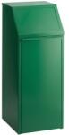 VAR Fém szemétkosár szelektív hulladékgyűjtéshez VAR, űrtartalma 68 l, zöld