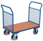 Cordes Platform kocsi két fogantyúval hálós töltettel, 500 kg-ig, 101, 5 x 119 x 70 cm, kék