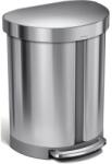 VEPA BINS Félkör alakú szenzoros szemetes, 45 l, Simpele Human, ezüst