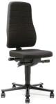 Bimossa Munkaszék Bimos All In One 9643 kerekekkel, lábtartó nélkül, szövet ülés, magas háttámla, fekete