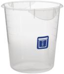 Rubbermaid Kör alakú tárolódoboz, 7, 6 l, nyers halakhoz, átlátszó, kék