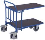 Cordes C + C platformos kocsi csúszásgátló felülettel, 2 polccal, 400 kg-ig, 99 x 64 x 96, 5 cm, kék