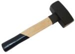 TopTrade kétoldalas ráverő kalapács, fa nyéllel, 3 000 g