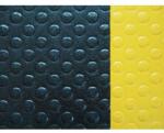 Notrax Sof-Tred fáradásgátló ipari szőnyeg buborékos bevonattal, fekete/sárga, 122 x 400 cm