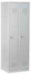 Duro Vario hegesztett öltözőszekrény, 2 részes, hengerzárral, szürke/szürke