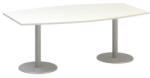 Alfa Office Alfa 400 konferencia asztal, 200 x 110 x 74, 2 cm, barell lemez, fehér mintázat, RAL9022