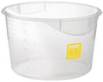 Rubbermaid Kör alakú tárolódoboz, 11, 4 l, sült húsokhoz, átlátszó, sárga