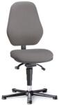 Bimossa Munkalaboratóriumi szék Bimos Basic 9132 siklóval, lábtartó nélkül, tartós kontaktus, szövet, magas háttámla, szürke