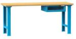 POLAK Műhelyasztal KOMBI PM4820, 2000 x 800 x 880 mm, MULTIPLEX, kék
