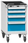 POLAK Műhelykocsi ZHM59-2, 19x36D, 442 x 753 x 810 mm, szürkéskék