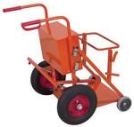 Variofit Kültéri takarítókocsi zárható rekesszel