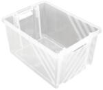 Novap NovaBac egymásra rakható műanyag doboz, átlátszó, 18 l