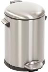 EKO Belle Delux pedálos szemetes, 5 l, matt rozsdamentes acél