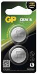 GP Batteries CR2016 lítium gombelem, buborékcsomagolásban