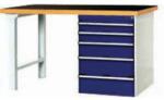 bott Cubio munkaasztal, fenol, 5 fiók, 75 x 150 cm - manutan - 1 044 169 Ft
