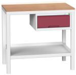 bott Verso Weld műhelyasztal, 93 x 100 x 60 cm, 1 szekrény, multiplex, szürke-piros - manutan - 407 327 Ft