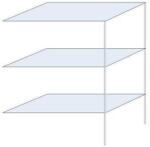 Schulte Design Andras fém polcállvány, hozzáépíthető, 200 x 150 x 80 cm, 1 200 kg, 3 polccal, horganyzott