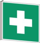 Brady Vészkiürítési tábla, szélesség: 20 cm, hossz: 20 cm, PVC, szabvány