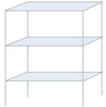 Schulte Design Andras fém polcállvány, alapkivitel, 200 x 150 x 50 cm, 1 200 kg, 3 polccal, horganyzott