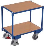 Cordes Euro szállítókocsi rendszer polcos kocsi, 2 polccal, 67, 5 x 41, 5 x 66, 5 cm, kék