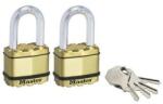 Master Lock Sárgaréz lakat készlet Master Lock Excell 50mm, 2 db