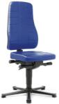 Bimossa Munkaszék Bimos All In One 9643 siklóval, lábtartó nélkül, bőr ülés, magas háttámla, kék