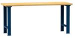 POLAK Kombi Multiplex műhelyasztal, 88 x 250 x 70 cm, bükk/sötétkék