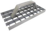 TopTrade vakolatkaparó, acél, rácsos, 290 x 150 mm