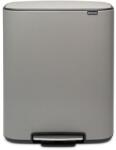 Brabantia Bo pedálos szemetes, 2 x 30 l, szürke, Brabantia