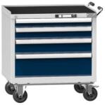 POLAK Műhelykocsi ZDM59-2, 36x27D, 731 x 600 x 810 mm, szürke-sötétkék