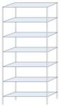 Schulte Design Hathor fém polcállvány, alapkivitel, 230 x 100 x 30 cm, 1 100 kg, 7 polc, horganyzott