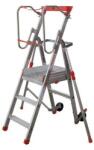 Facal Mozgatható alumínium fellépős létra Facal fogantyúval, 3 fokos