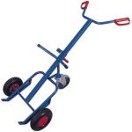 Cordes Rudl RU203 dobkocsi támasztókerékkel, 250 kg-ig, felfújható kerekekkel, kék