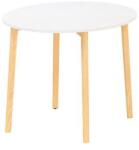 Alfa Office Kör alakú konferencia asztal Alfa Root, 90 x 74, 2 cm, fehér