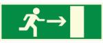 Novap Escape fotolumineszcens biztonsági asztal - Menekülési kijárat a jobb oldalon