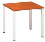 Alfa Office Alfa 200 irodai asztal, 80 x 80 x 74, 2 cm, egyenes kivitel, cseresznye mintázat, RAL9010
