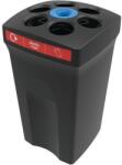 VEPA BINS Pohárgyűjtő szemetes műanyagból, EnvirocupXL, fekete/piros