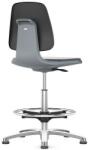 Bimossa Munkaszék Bimos Labsit 9121 siklóval, lábtartóval, műbőr, szürke