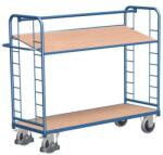 Cordes Magas polcos kocsi fogantyúval és ferde polcokkal, 2 polc, 123, 5 x 151 x 55 cm, kék