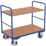 Variofit Polcos kocsi, 250 kg-ig, 2 polc, 99 x 106 x 60 cm, kék