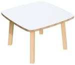 Paperflow Alacsony dohányzóasztal Paperflow Woody, 60 x 60 x 40 cm, fehér/bükk