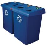 Rubbermaid Glutton műanyag szemetes kosarak szelektív hulladékhoz, 4 x 87 l térfogat