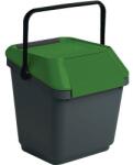 VEPA BINS EasyMay szemetes, 35 l, fekete/zöld