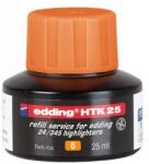 edding HTK 25 tartalék festék szövegkiemelőhöz, neonnarancssárga